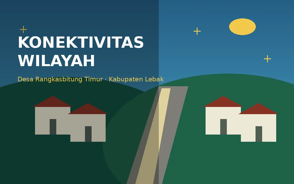 Ilustrasi konektivitas Desa Rangkasbitung Timur